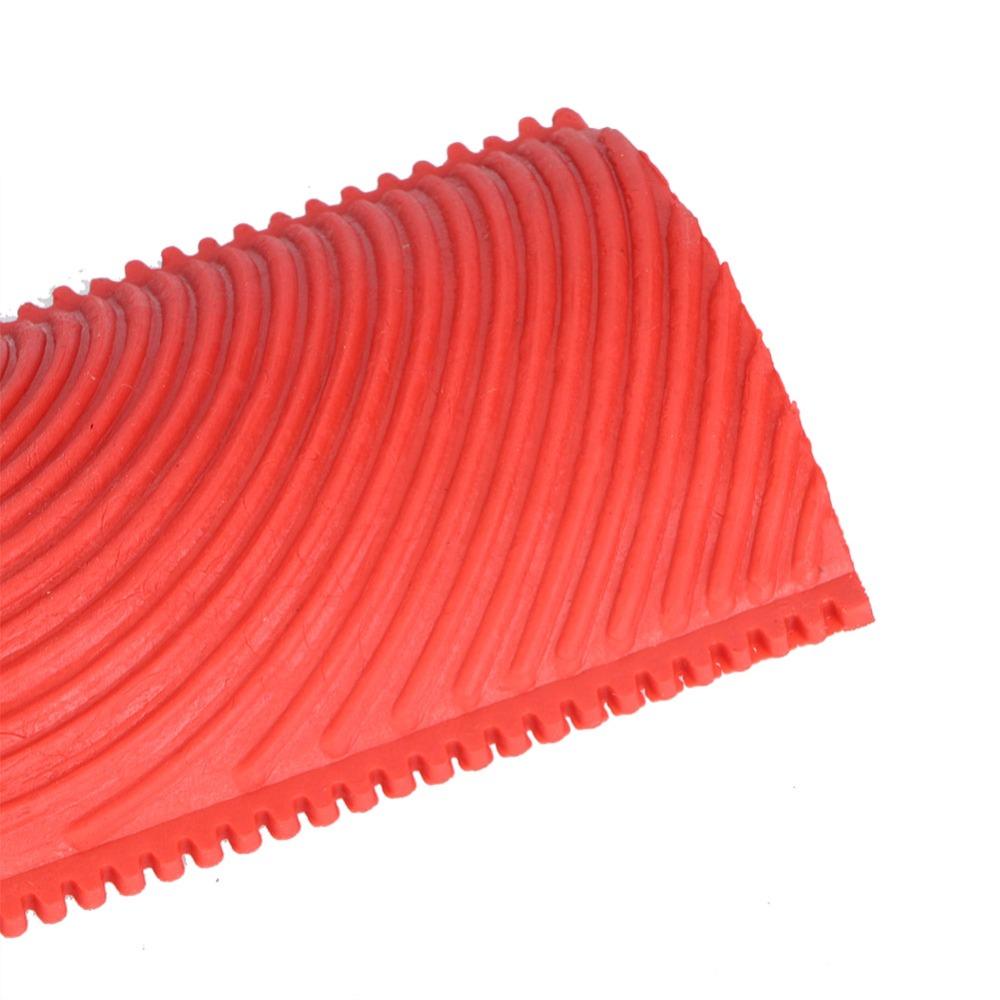 2pcs Embossed Pattern Wood Graining Tool Red Faux Wood Painting Tool Wood Grain Brush  DIY