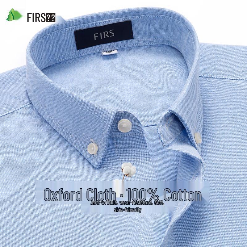 

Мужская рубашка Shanshan из 100% хлопка Оксфорд с длинным рукавом, в стиле business casual S