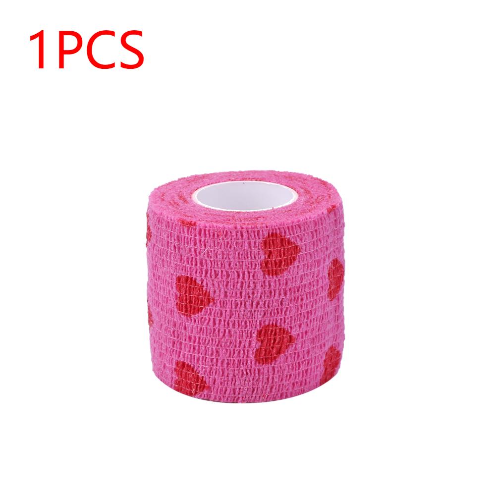 

1-10PCS Athletic Tape Wraps for Sports Colorful Bandage for Tattooing Finger Joint Knee Pet Printed Self-Adhesive Wraps 5-10cm