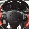 For Mazda RX-8 2004-2008 4 PCS Real Carbon Fiber Interior Steering Wheel Button Trim Car Interior