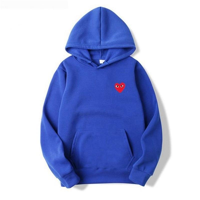 New love trendy brand couple sweater versatile men's and women's autumn and winter velvet jacket men's hooded love even large size sweater