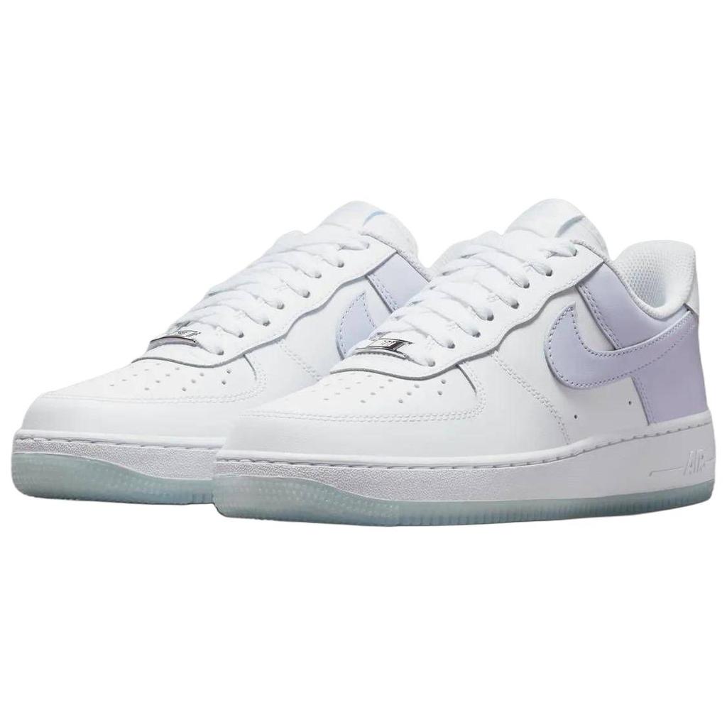 Nike Air Force 1 07 SE White Blue Tint Metallic Silver Pure Violet Men Sneakers Grey IR0194-100