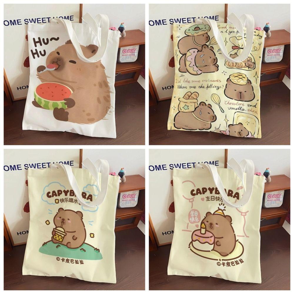 Schultasche Capybara Umhängetasche Unterarmtasche Große Kapazität Capybara Handtasche Mädchen