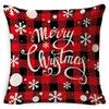 New Christmas Pillow Cover Four-piece Set Pillow Cushion Office Lumbar Backrest Decorative Backrest