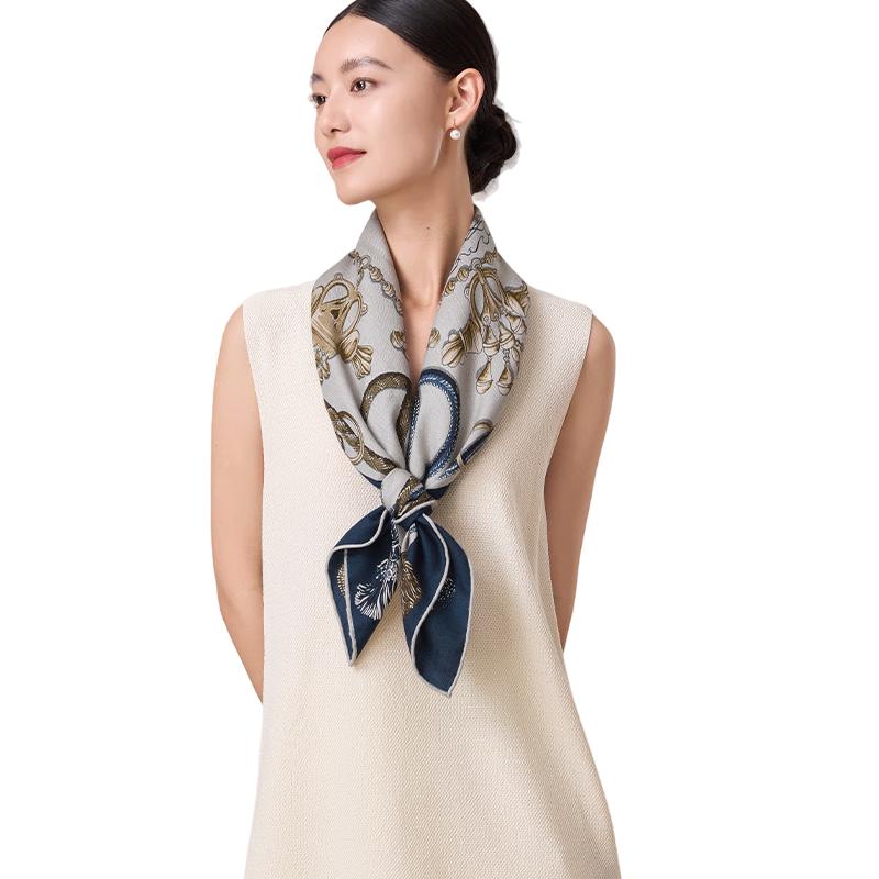 

Shanghai Story Triumph Silk Wool Scarf 88cm*88cm