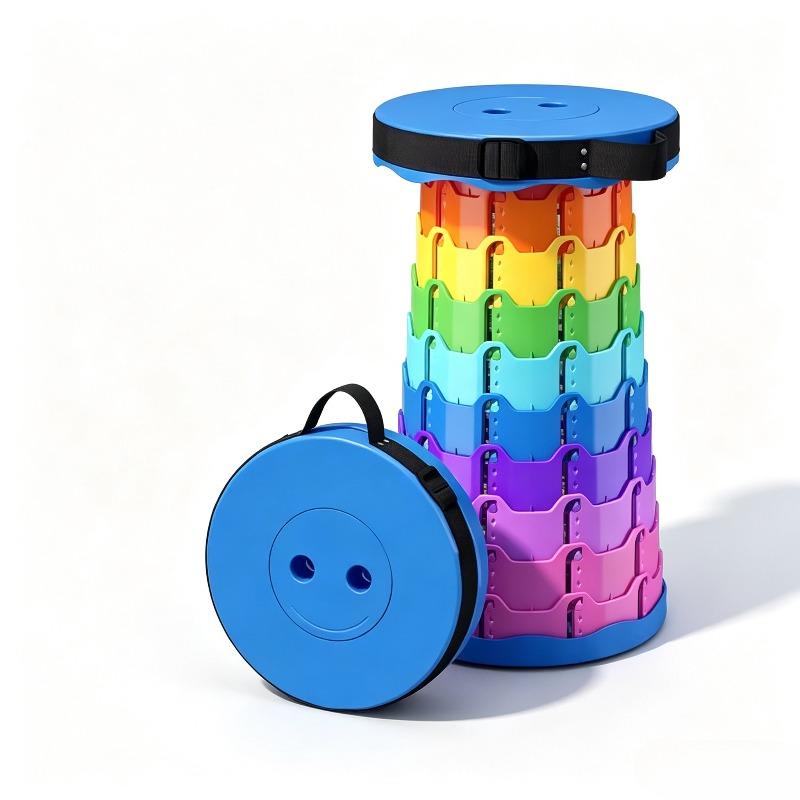 Outdoor Portable Folding Stool,lightweight,with Telescopic and Retractable Designs,suitable for Fishing,hiking and Barbecuing