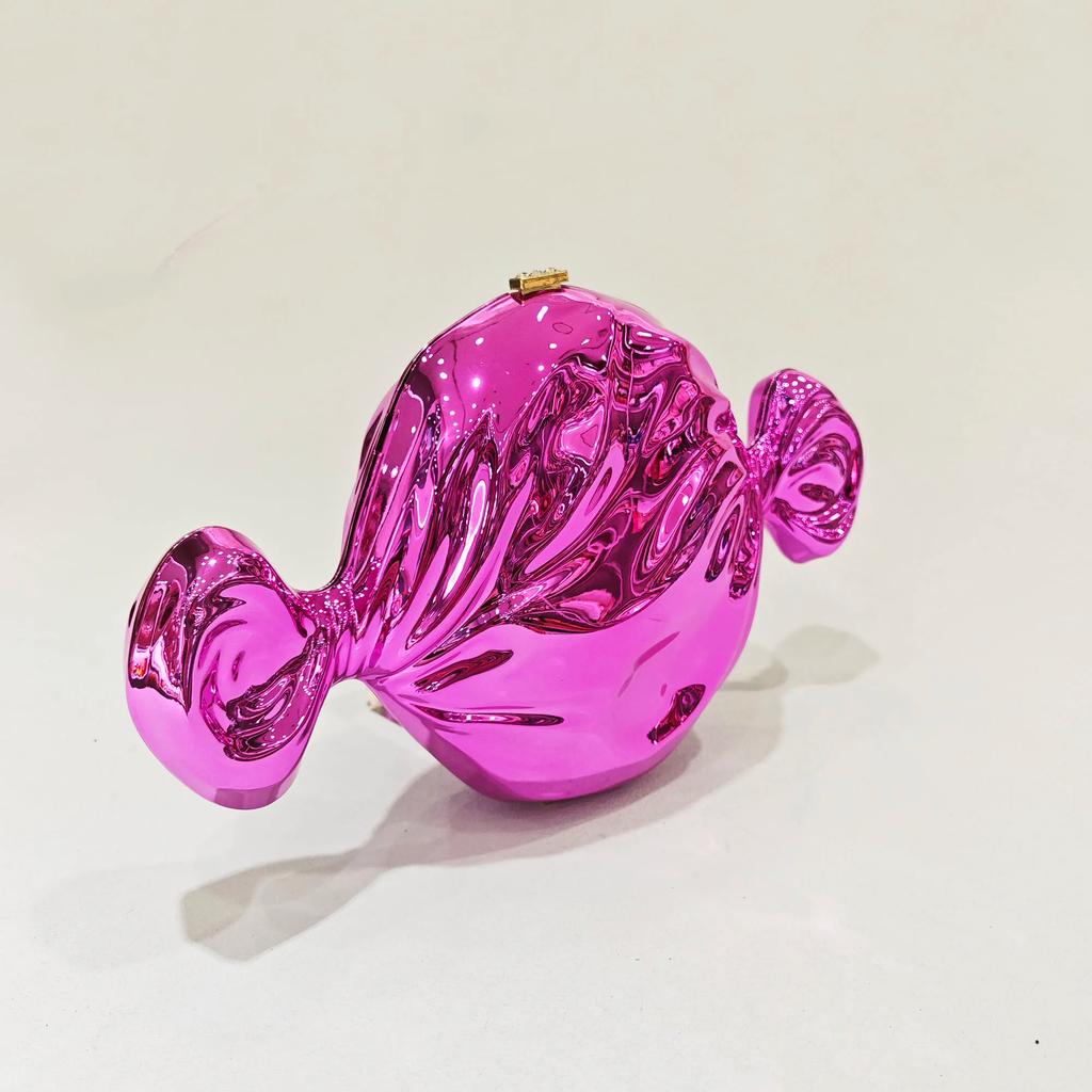 Candy Evening Bag Clutch Sparkling Fuchsia /Blue Wedding Party Handbags Pink/Orange Shoulder Purses Mini Bridal Prom Clutches