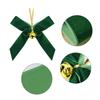 10Pcs Velvety Ribbon Bowknot Ornament with Bell Christmas Tree Hanging Decoration For Wreath Festival Celebration