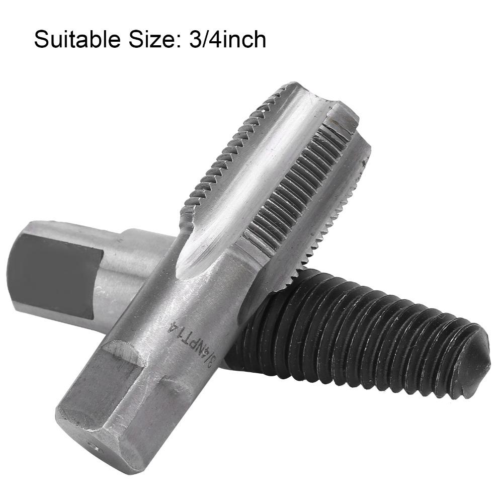 2pcs 3/4 Inch Size Broken Screw Remover Steel Material Pipe Extractor Tool Broken Screw Removal