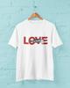 Love Myself T-Shirt Red Black Torn Design Motivational Graphic Tee Unisex B1
