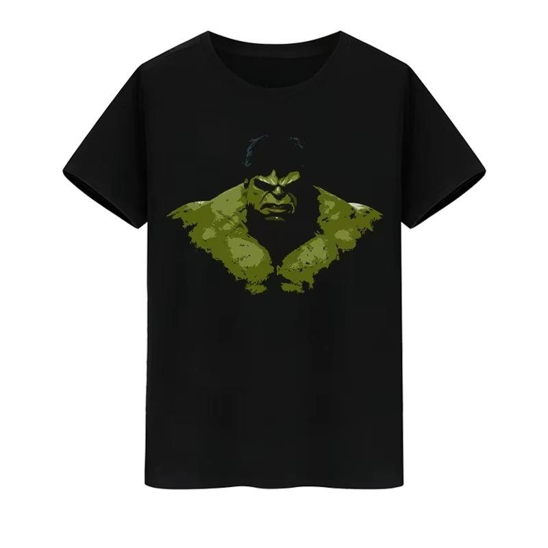 

2026 Hulk Oversized Cotton TShirt Y2K Streetwear Retro Harajuku Punk Fashion Casual Short Sleeve Top for Men Women Distressed S