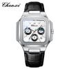 CHENXI Business Men's Wristwatch Square Dial Calendar Display Quartz Watches Waterproof Luminous Chronograph Man Watch