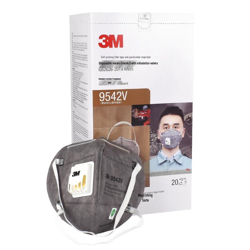 3M 9501+ KN95 Folding Anti-Dust & Anti-Smog Mask with Valve & Ear Loop, Individually Packaged