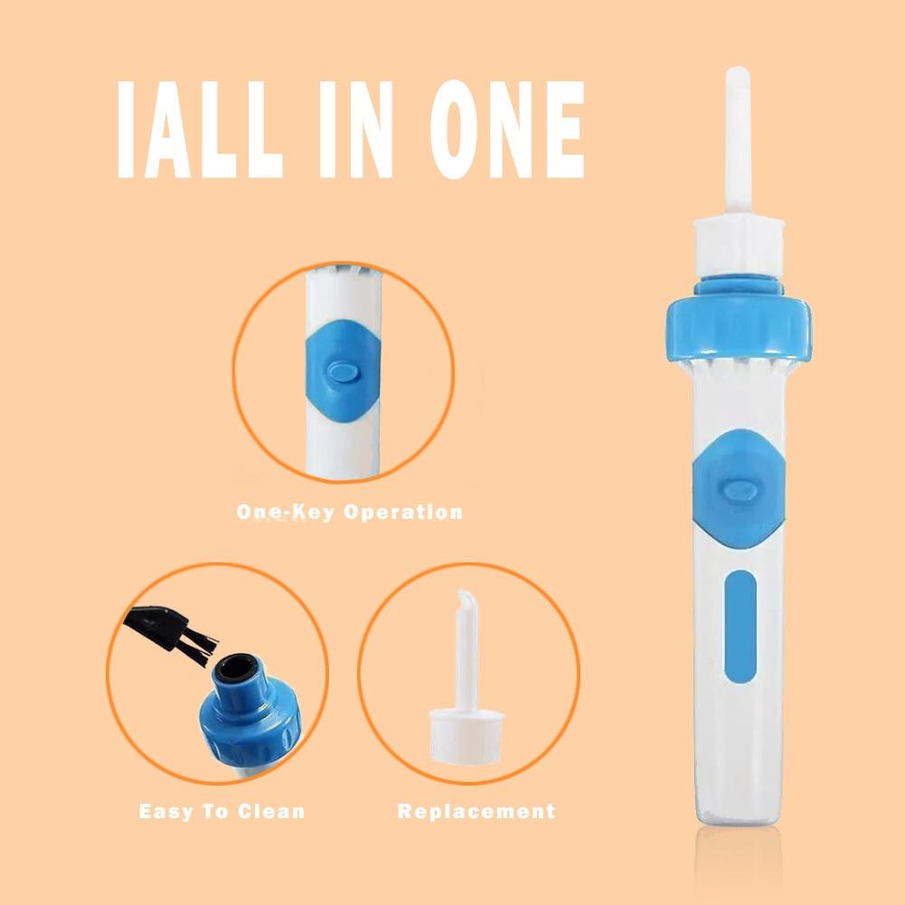 Electric Ear Cleaner Earwax Removal Tool with Soft Tip Safe Suction Device Wireless Operation No Battery Included Ear Care Acces