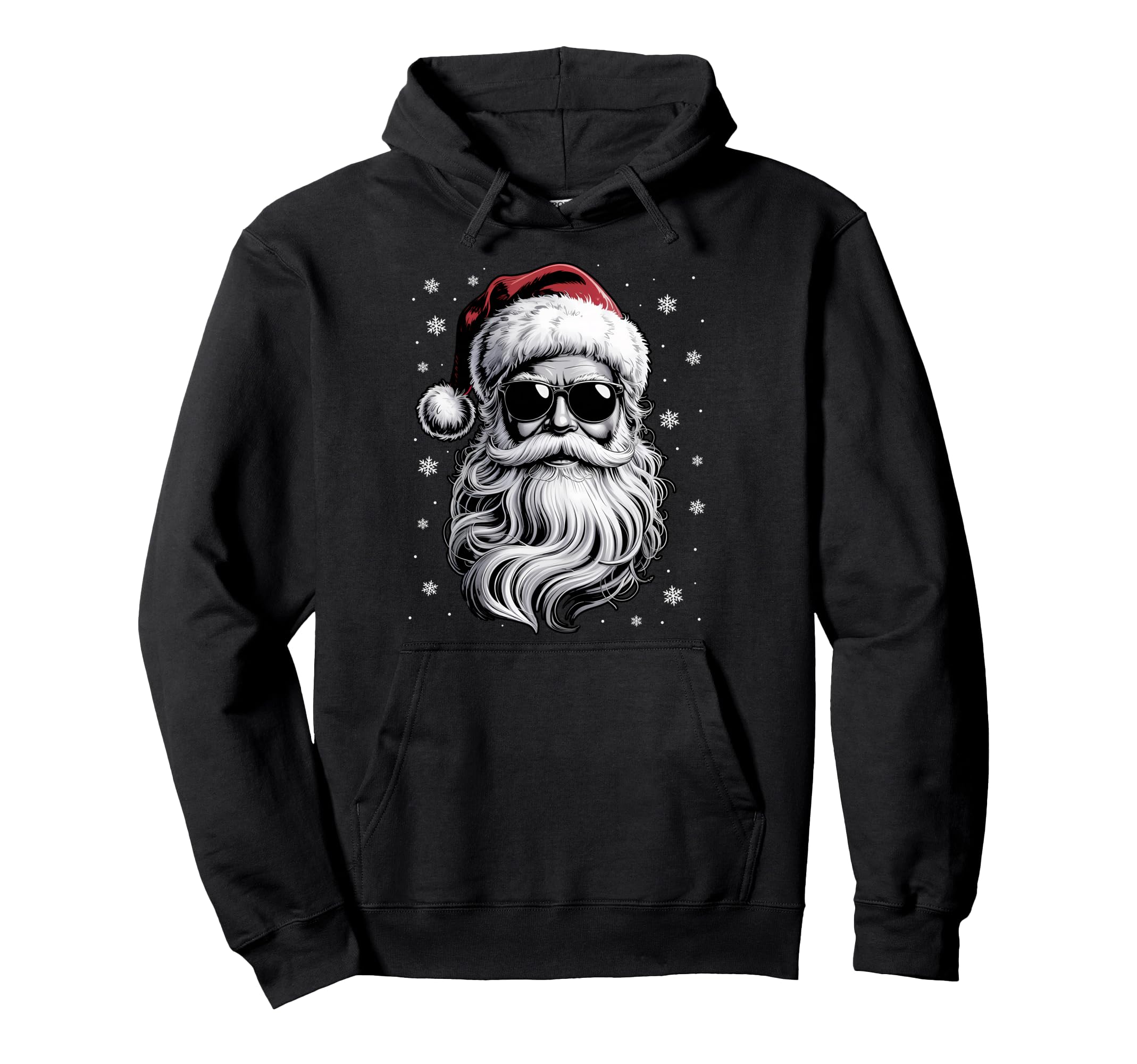 

Cool Santa Claus Christmas hoodie with sunglasses for men, women, and kids