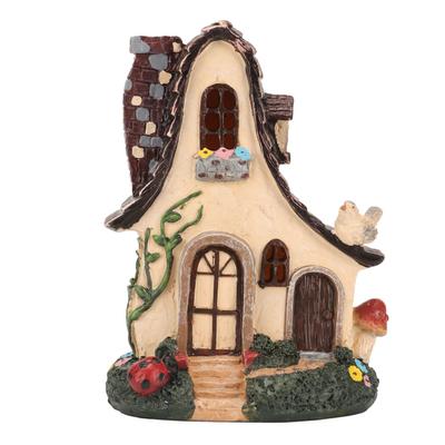 Statuete pentru căsuțe de grădină, adorabile, din rășină viu colorată, figurine decorative atractive pentru căsuțe de grădină în aer liber