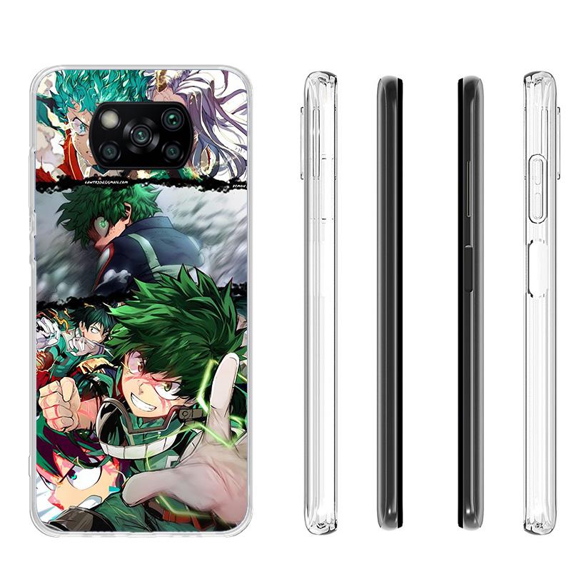 My Hero Izuku Deku Phone Case For Xiaomi Poco X7 X6 X5 Pro F7 Ultra Redmi 15C 15 13C 13 12C 12 10 10A 10C 9 9A 9C 9T Cover Poco