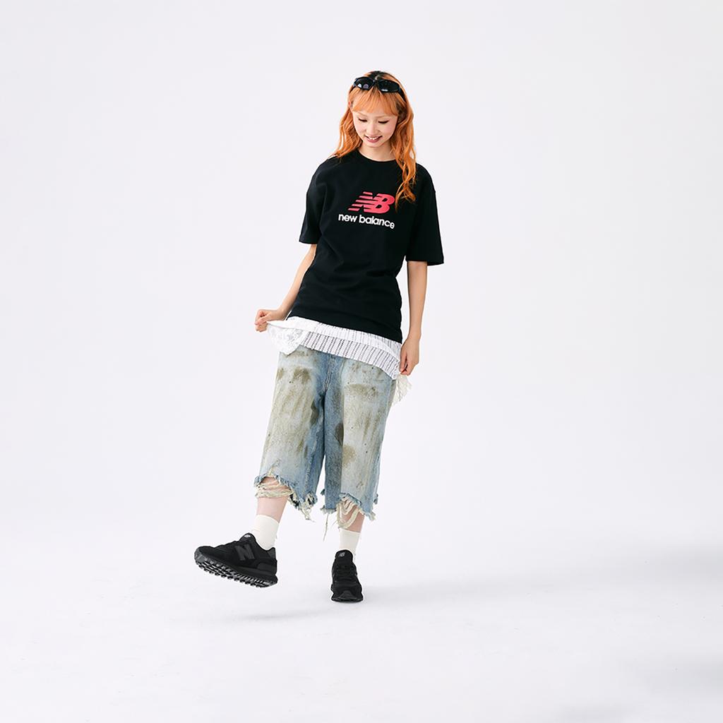 New Balance Logo-print T-shirt MT51500-BK