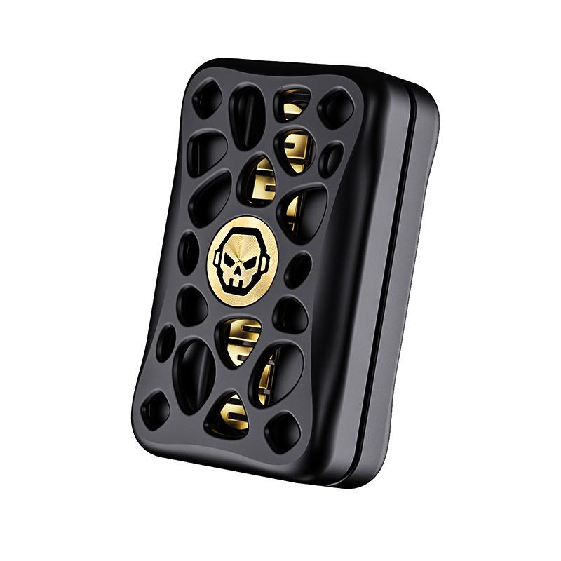 Schädel Ausgestanzt Stimmgabel Unbegrenzt Fidget Spinner Metall Mechanisch Magnetisch Schieberegler Edc Stressabbau Fingerspitzen Spielzeug Geschenk