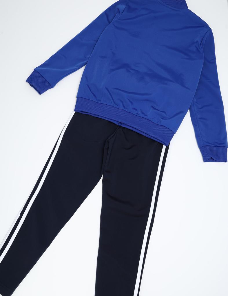 Adidas Essentials Tiberio Tepláková souprava Set Legend J160 Dětská 3 pruhy (ECL62) - Vrchní strana Polotichá Modrá/Bílá/Legend Ink/Bílá, Spodní strana Inkoustová/Bílá (IB4108)