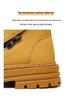 Men's Genuine Leather Plus Size Martin Boots 45-50, High-Top Yellow Chelsea Boots