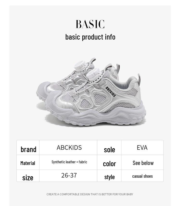 ABCkids Girls' Versatile Casual Sports Shoes - Fashionable & Breathable