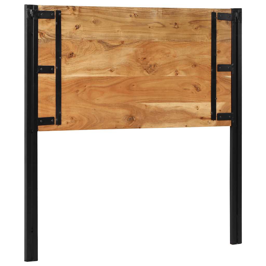 Headboard 100 cm Solid Acacia Wood and Iron