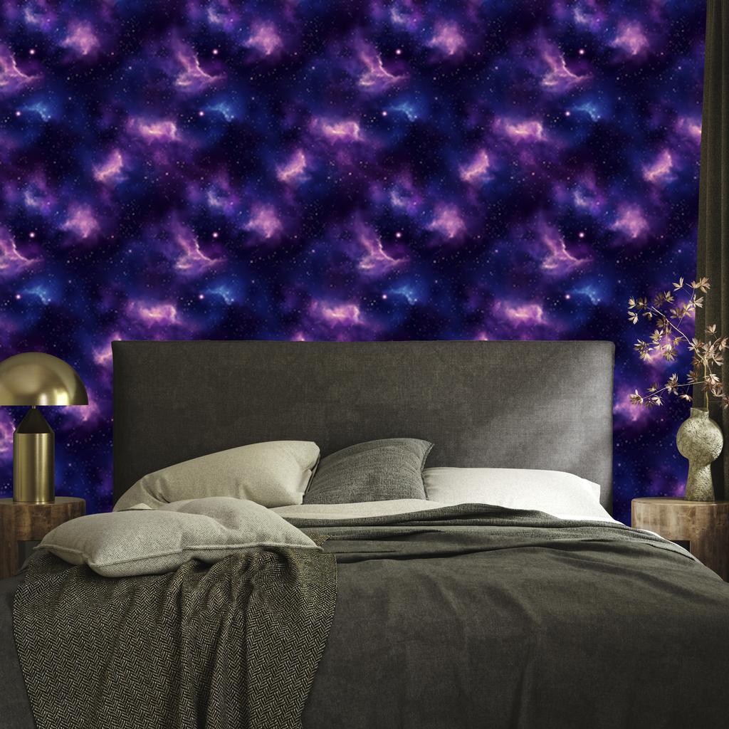 Watercolor Galaxy Navy Blue and Indigo Wallpaper, Indigo Background 50x1000