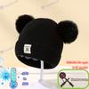 Winter Baby Hat 0-12 Months Newborn Double Layer Warm Infant Cap for Boys Girls Autumn Winter
