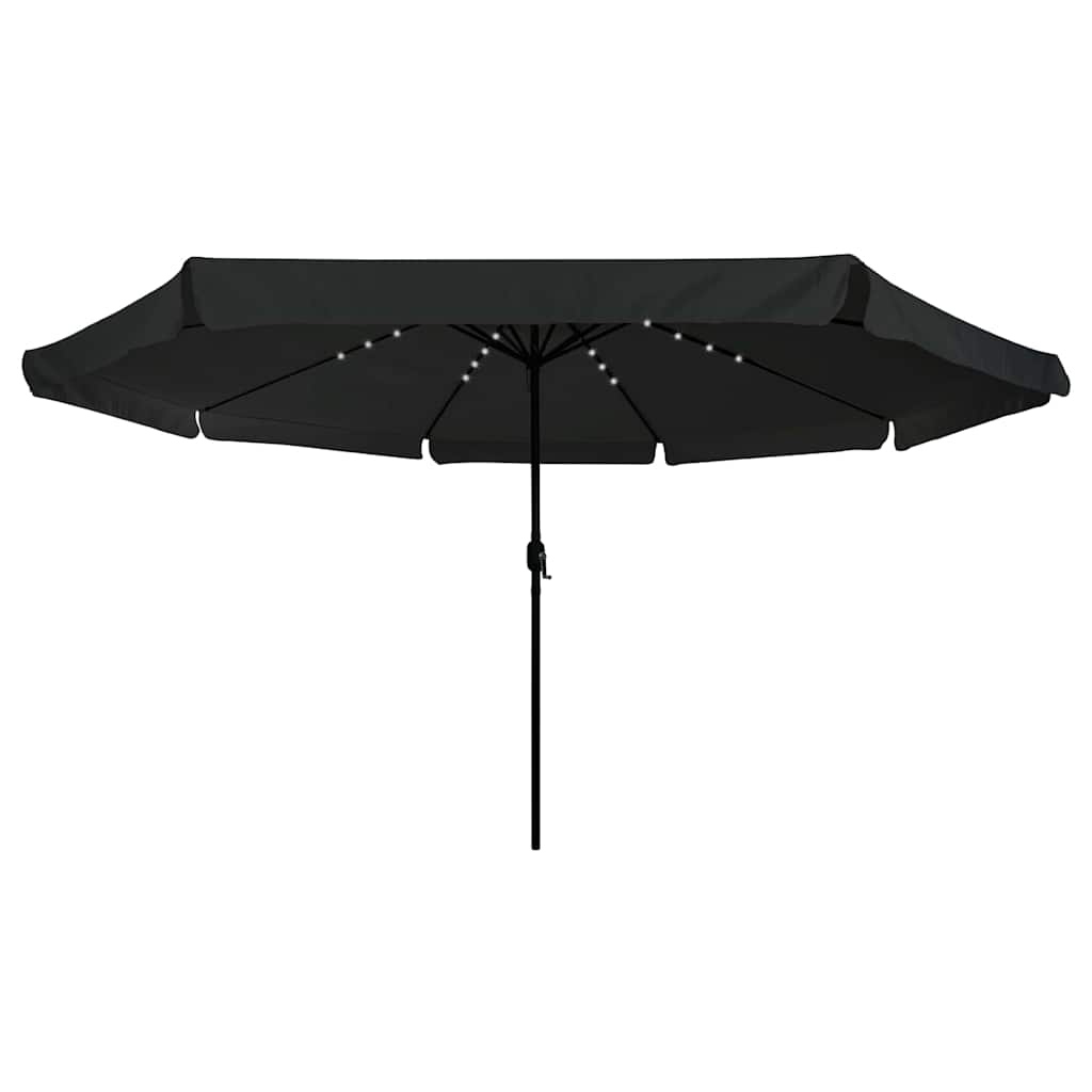 Garden Sun Umbrella Black 395 X 395 X 245 Cm Polyester