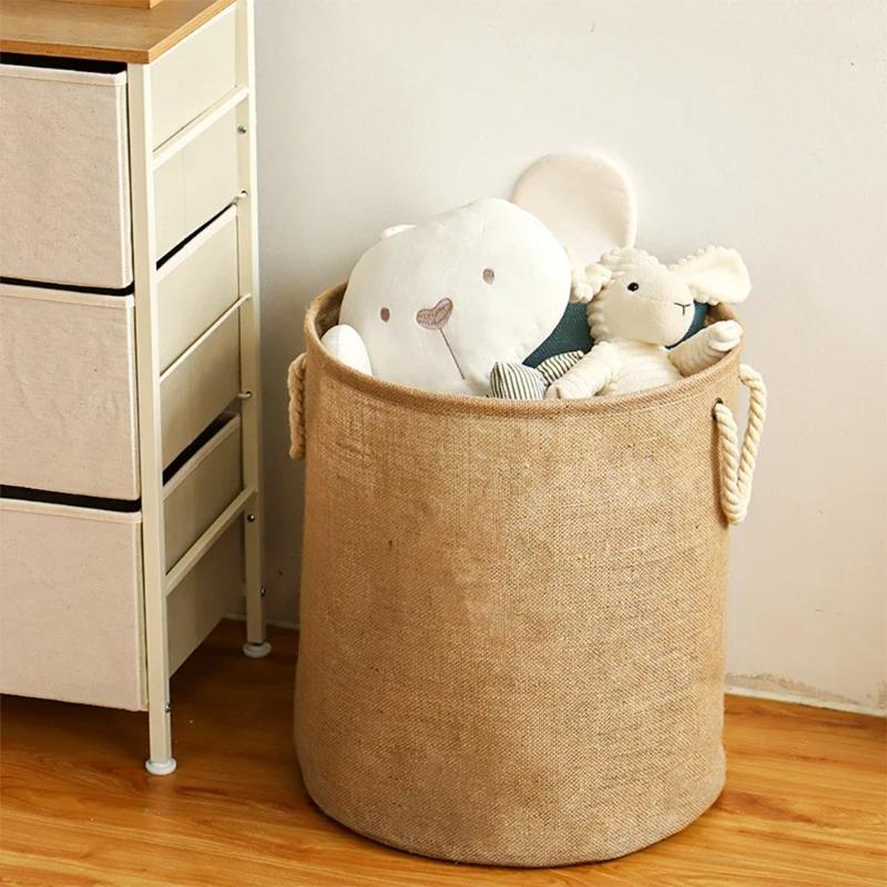Foldable and Thickened Waterproof and Moisture-proof Laundry Basket, with Handheld, Dirty Clothes, and Doll Storage Basket
