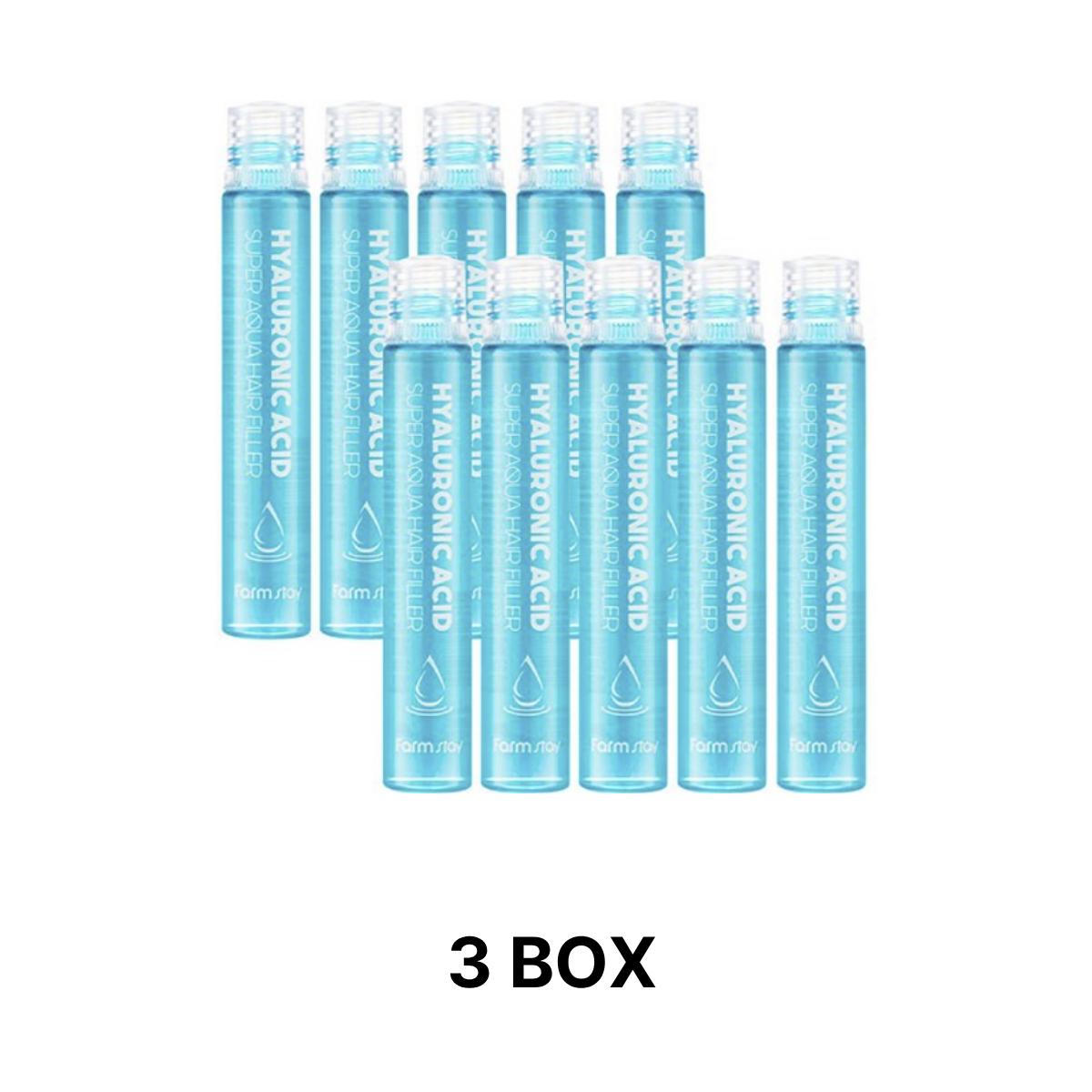 

[Farmstay] Hyaluronic Acid Super Aqua Hair Filler 1Box (13ml X 10PCS) 3Box (13ml X 10PCS)