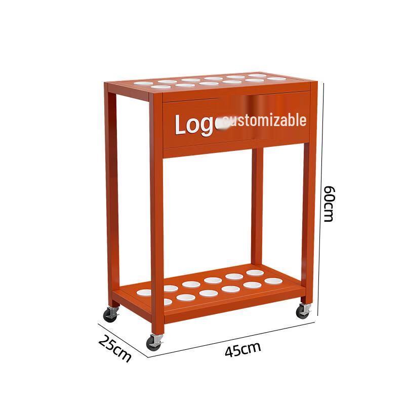 Jun Ding Ying 14-Hole Metal Billiard Cue Rack