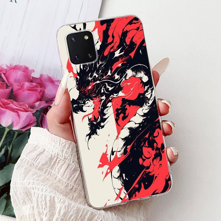 For Samsung Galaxy Note 10 Lite Case SM-N770F Luxury Love Heart Painted Cover Soft Slim Phone Case For Samsung Note10 Lite Shell