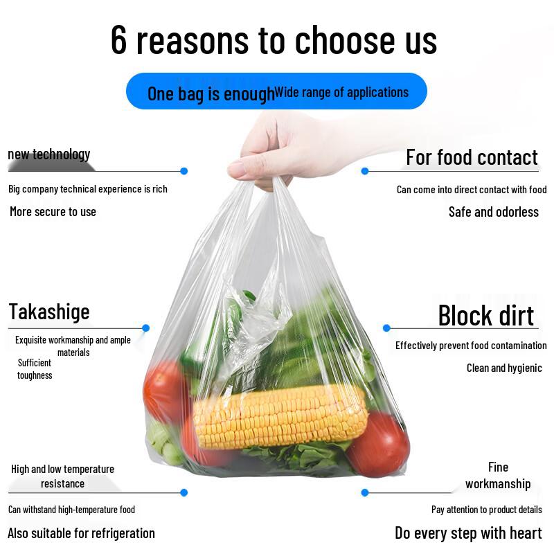 HANDUNYOU Transparent Fresh-Keeping Food Bags