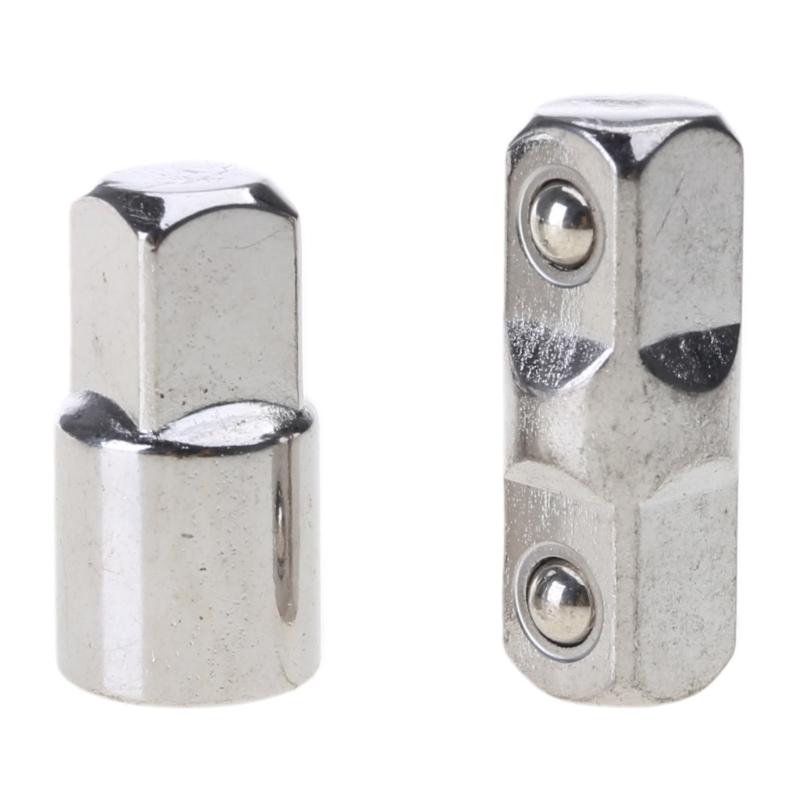 Adaptador de Manguito para Llave de Vaso de 3/8" Conector Hexagonal Doble para Cabezal Cuadrado Exterior Varilla de Extensión para Llave Eléctrica