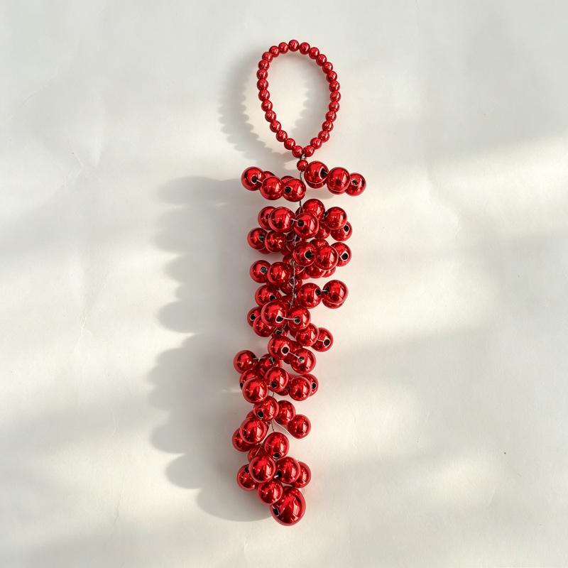 Plastic Pearl Grape Pendants Colorful Beads Pearl Design Grape Pendant DIY Handmade Crafts Christmas Party Hanging Decorations