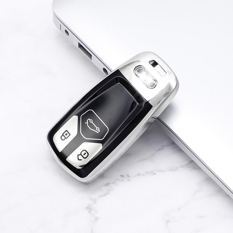 Weiche TPU Auto Fernbedienung Schlüssel Fall Abdeckung Shell Für A1 A3 A4 B9 A5 A6 Q3 Q5 4M Q7 TT TTS RS Coupe Schutz Halter Fob Zubehör