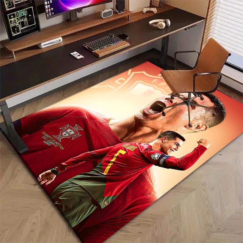 1pc Number 7 Soccer Design Printed Area Rug Carpet for Bedroom Living Room Home Decor Rugs Mat Non Slip Mat Rug for Bedside