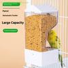 1 Pc Pet Parrot Automatic Feeder Bird Cage Food Box Husk Separation Anti-splash Integrated Splash Feeder Pet Supplies