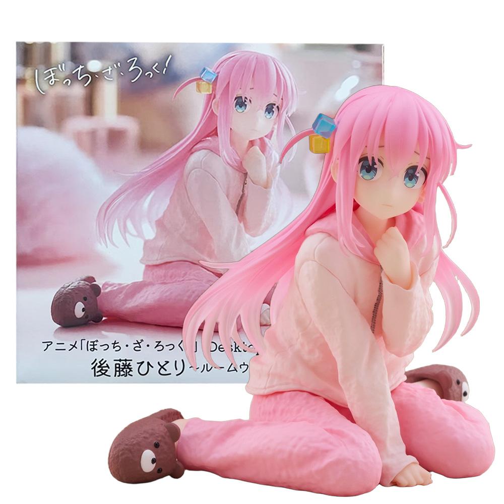 

10CM Anime Bocchi The Rock! Animated Version Coreful Doll Gotoh Hitori Loungewear Model Toy Gift Action Figure PVC Doll No box