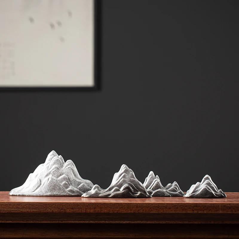 

Микропейзаж Керамический настольный небольшой орнамент Полуручной работы Новый китайский креативный песочный столик Домашний декор для дома Подарки для скал