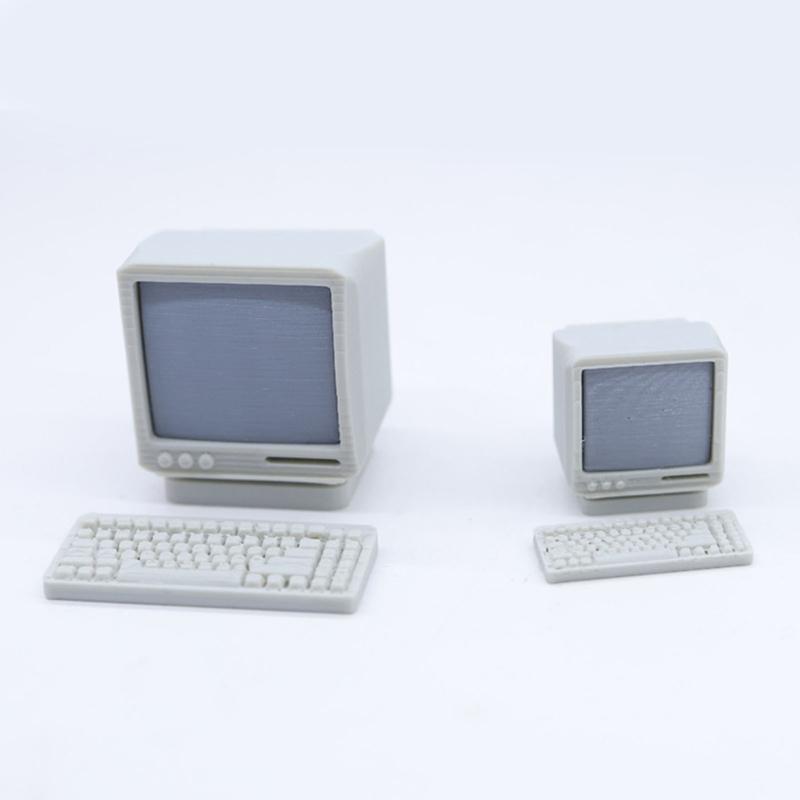 12 Scale Traditional Desktop Computer Model For Miniature Room Arrangements Constructed From Safe