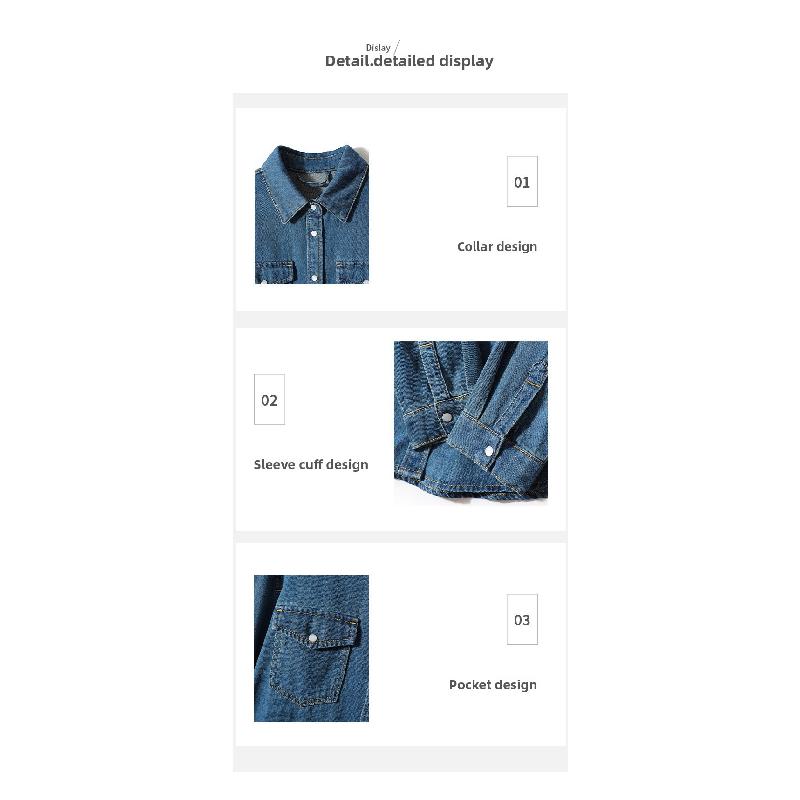 Denim Shirt 2026 Spring New Style Elegant Women's Cardigan Shirt Blue Fashionable Light Jacket