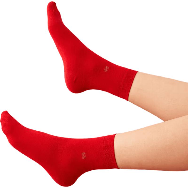 Chinese New Year Red Mid-Calf Socks Gift Set Women