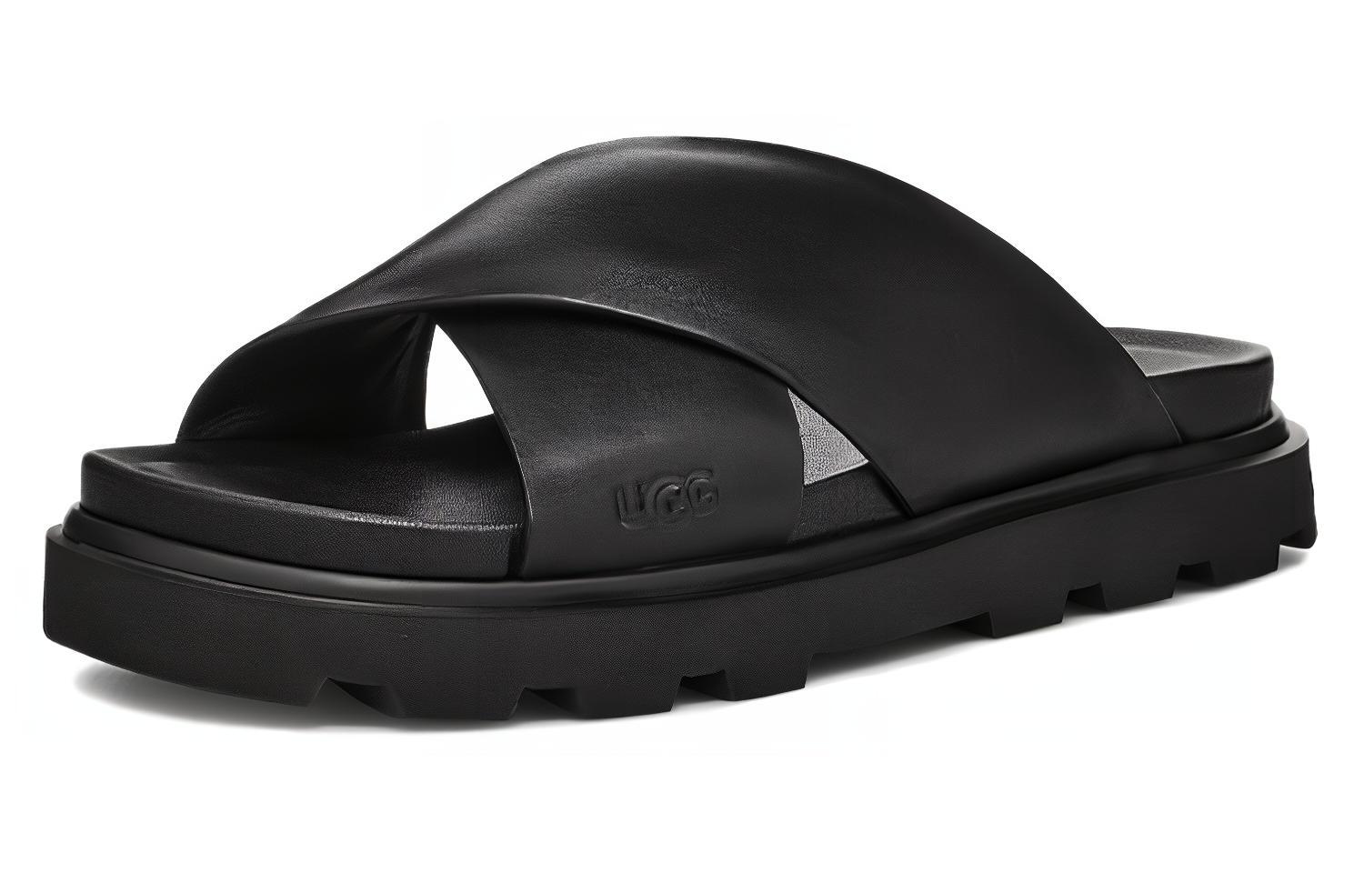 Сандалии UGG Capitelle с перекрестными ремешками Черные Женские 1152672-BLK 38