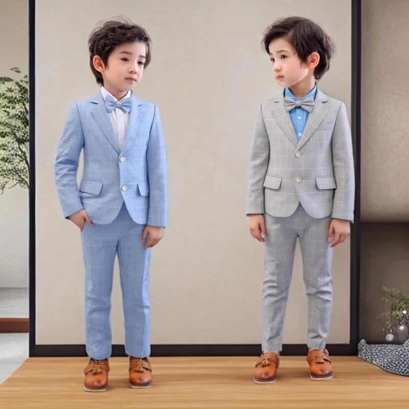 2025 Autumn Boys' Three-piece Suit Set
