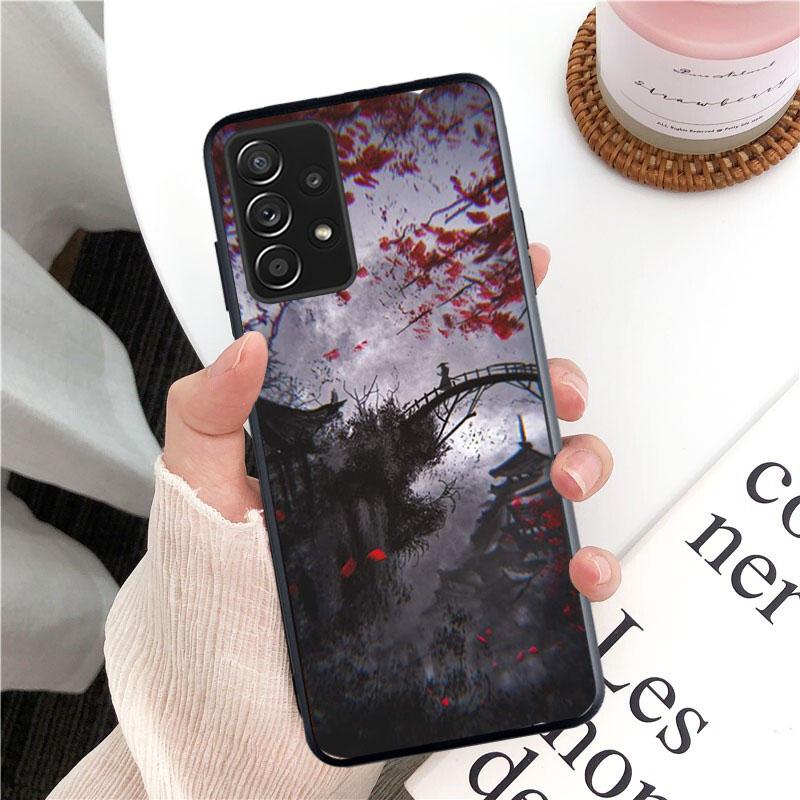 Japanese Samurai Phone Case for Samsung Galaxy A13 A22 A12 A32 A71 A11 A21S A33 A52 A72 A51 A50 A70 A31 M31 Funda Coque Case