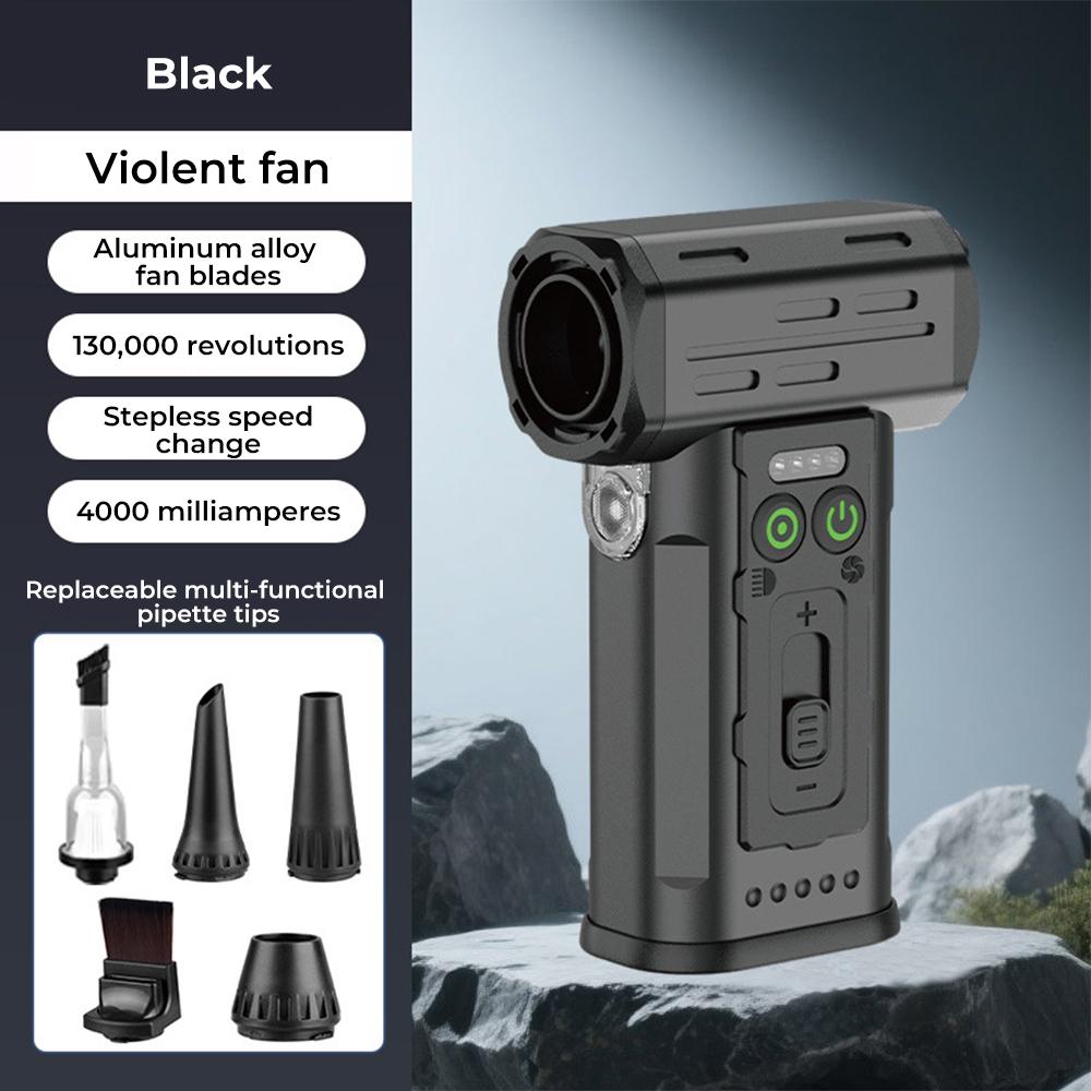 

Турбовоздуходувка Мощная воздуходувка с 3 насадками и вакуумными комплектами Электрическая воздуходувка Бесщеточный турбореактивный вентилятор Скорость ветра 55 м/с