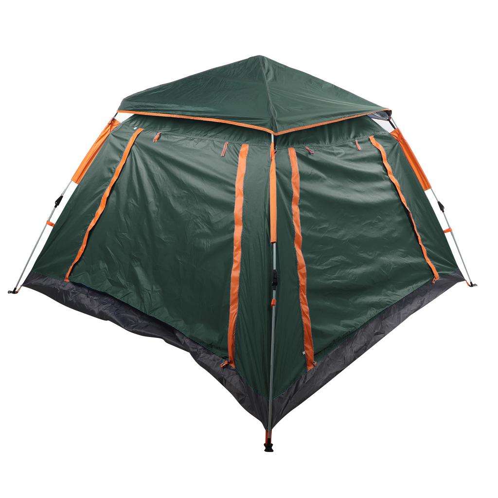 Outdoor Camping 3‑4 Person Tent Waterproof Automatic Pop Up Tent with 4 Doors for Family Travel Hiking